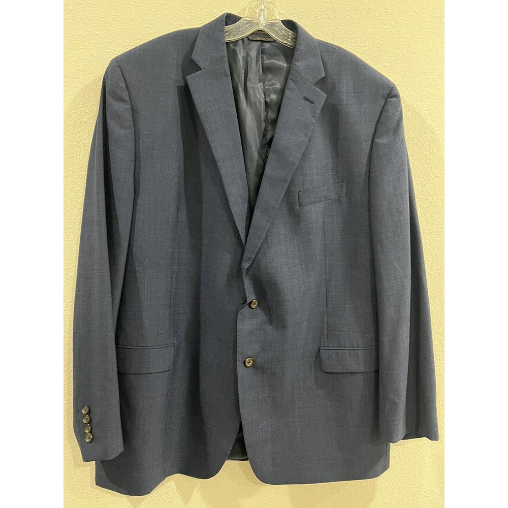Lauren Ralph Lauren LRL Blazer Suit Jacket Sports Coat Mens 50L Blue Wool Macys